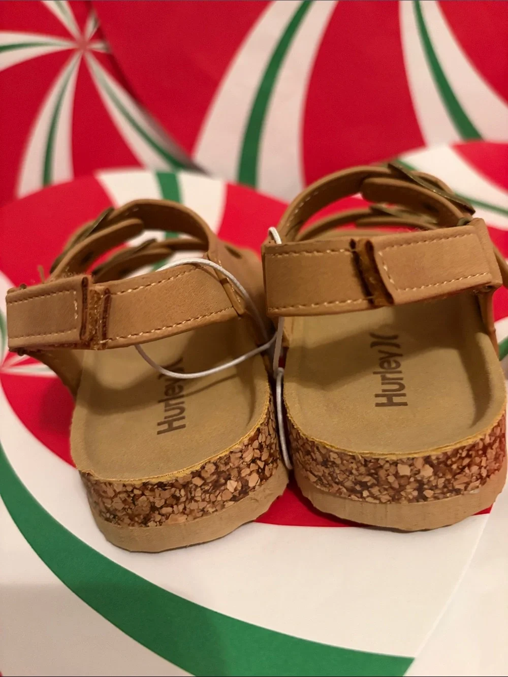 Hurley Kids Brown/Tan Double Buckle Sandals